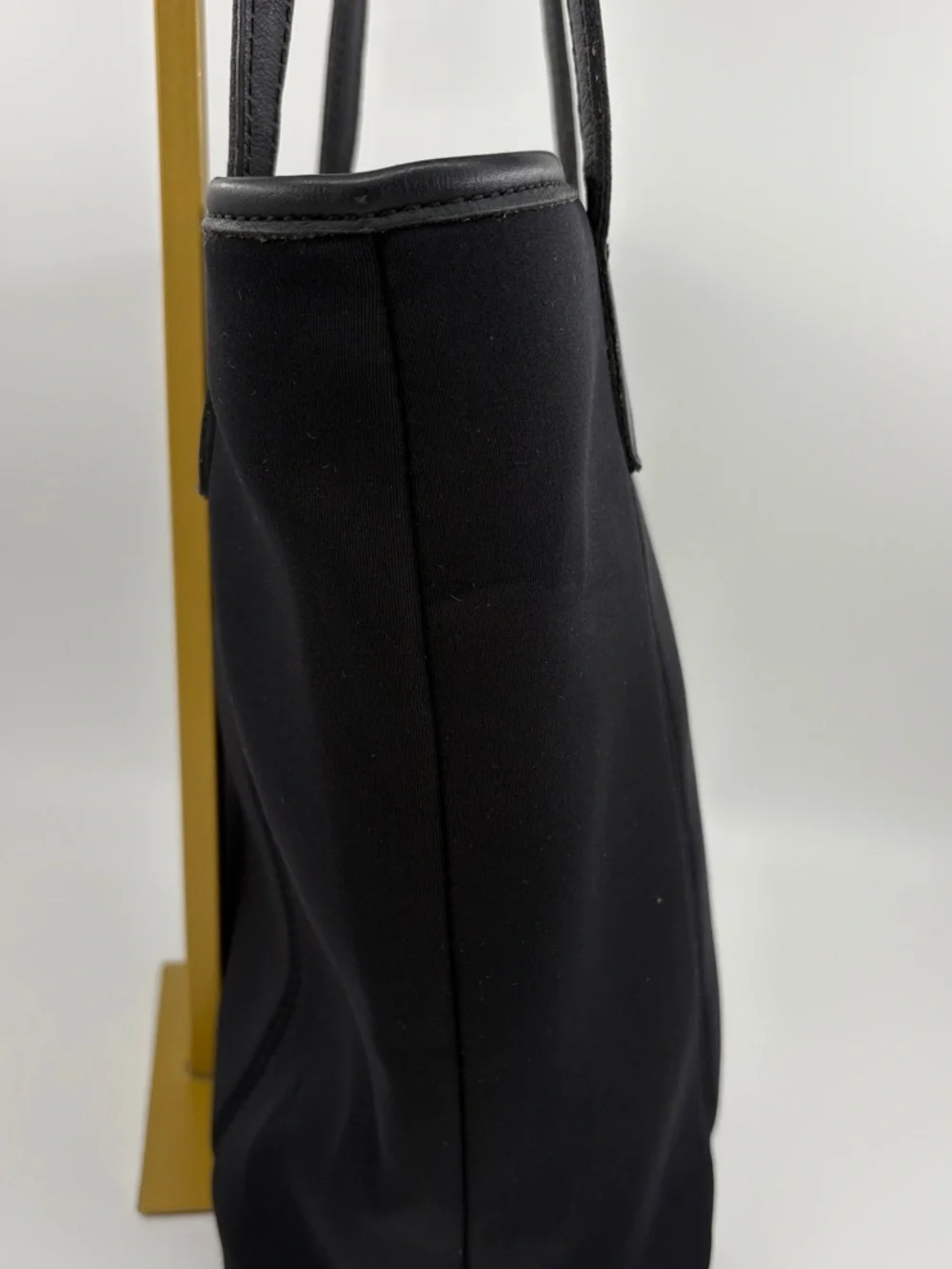 Coach Black Nylon Tote with Leather Handles